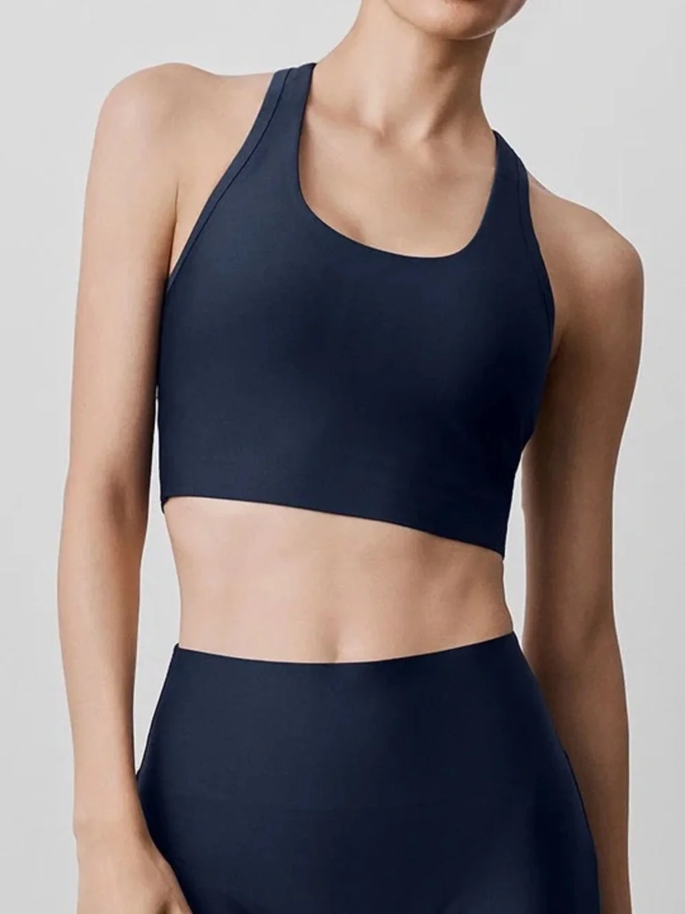 ALO Yoga Airlift Super Sleek Bra Tank in Navy | Brand new